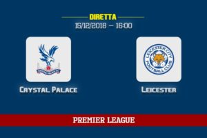 [15/12/2018] Crystal Palace Leicester informazioni, dove vedere la partita in TV e diretta streaming