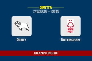 Derby Nottingham diretta streaming, canale tv & informazioni partita (17/12/2018)