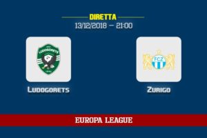 [13/12/2018] Ludogorets Zurigo informazioni, dove vedere la partita in TV e diretta streaming
