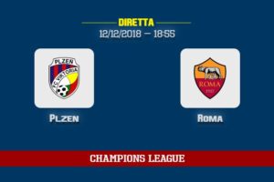[12/12/2018] Plzen Roma informazioni, dove vedere la partita in TV e diretta streaming