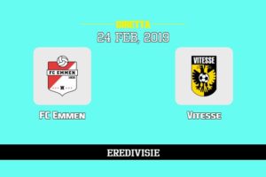 FC Emmen Vitesse in diretta streaming e TV, ecco dove vederla e probabili formazioni 24/2/2019