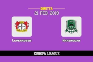 Leverkusen Krasnodar in diretta streaming e TV, ecco dove vederla e probabili formazioni 21/2/2019