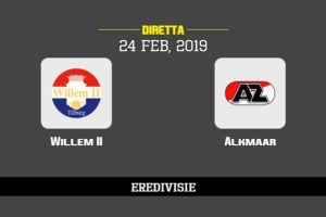 Willem II Alkmaar in diretta streaming e TV, ecco dove vederla e probabili formazioni 24/2/2019