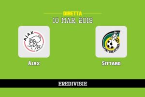 Ajax Sittard in diretta streaming e TV, ecco dove vederla e probabili formazioni 10/3/2019