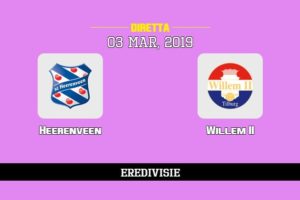 Heerenveen Willem II in diretta streaming e TV, ecco dove vederla e probabili formazioni 3/3/2019