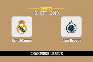 Real Madrid Club Brugge in diretta streaming e TV, ecco dove vederla 1/10/2019